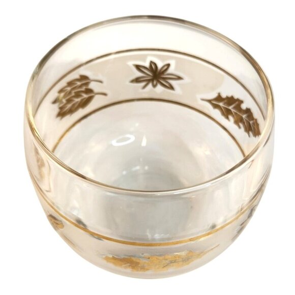 Culver Starlyte Roly Poly Lowball Old Fashioned Glasses Frosted Band Design Mid - Picture 6 of 7
